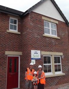 Family helped by affordable new house scheme in Great Clifton
