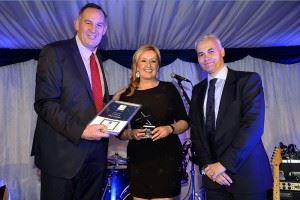 Jane Graham, Sales Executive collecting her STAR Award