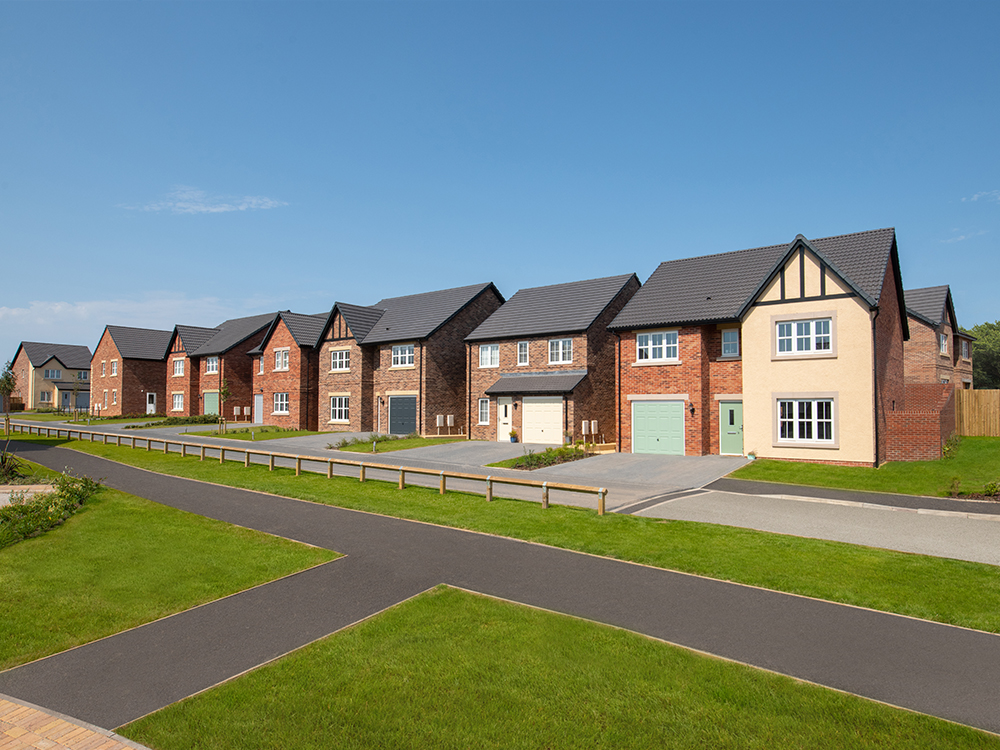 Edgehill Park Show Home Street Scene, Whitehaven