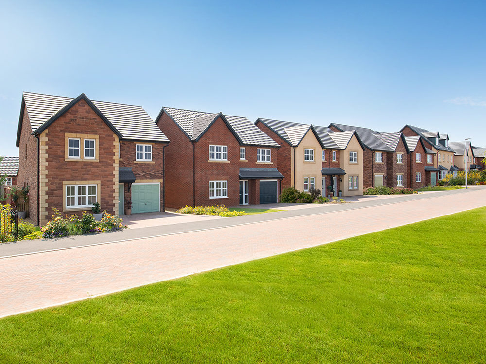 Edgehill Park Show Home Street Scene, Whitehaven