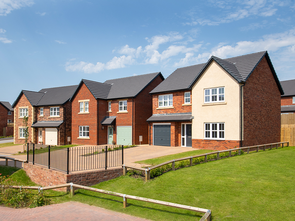 Edgehill Park Show Home Street Scene, Whitehaven