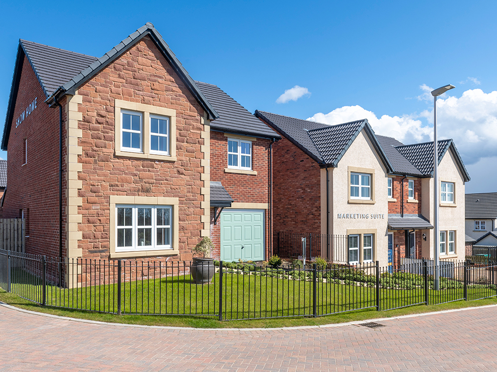 Edgehill Park Show Home Street Scene, Whitehaven
