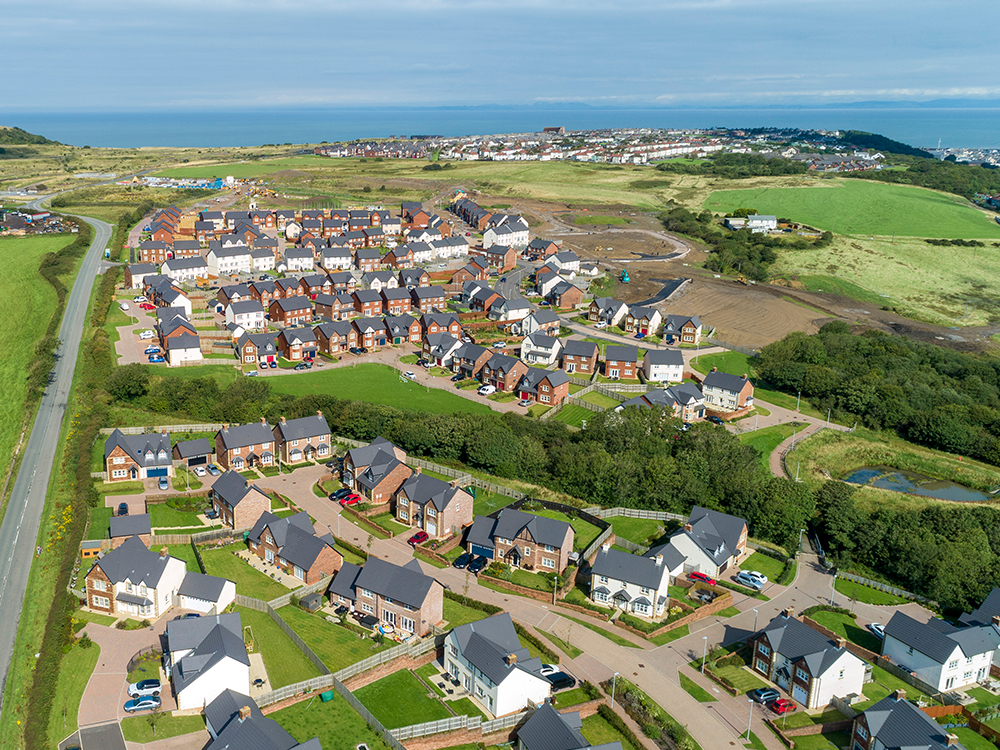 Aerial view of Whitehaven