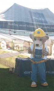 Builder Bear entertaining spectators