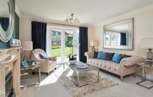 French patio doors in the living room