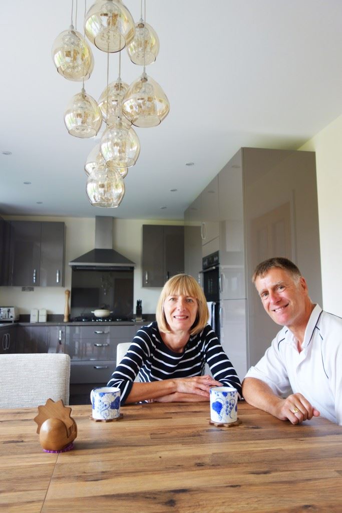 Briand and Nicky Carey in the kitchen of their four-bedroom detached Boston 