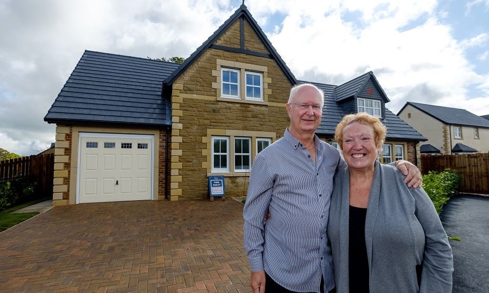 Willows Edge David And Angela Taylor In Front Of Their House X 1000