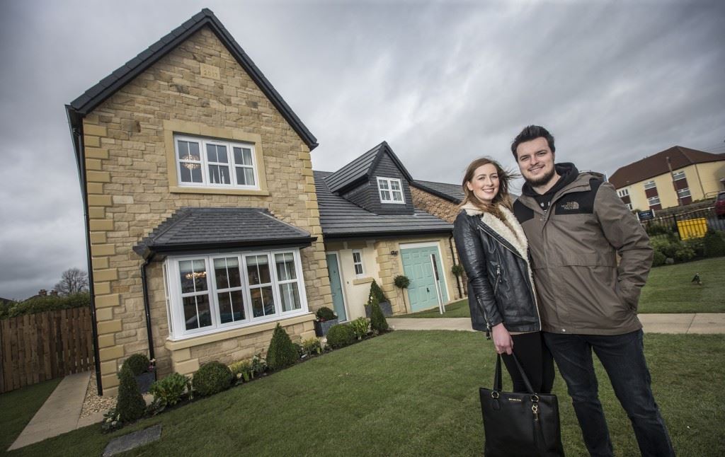 First-time buyers Hannah and Clarke reserved a four-bedroom Taunton