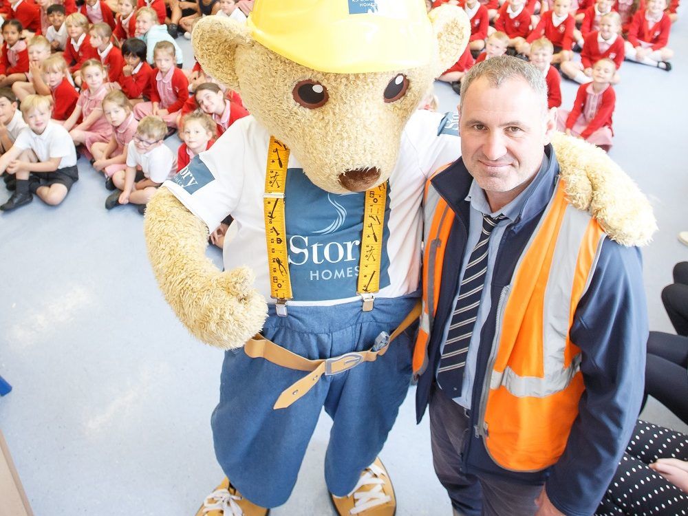 Builder Bear Jason Carter And Children From Broughton CE School