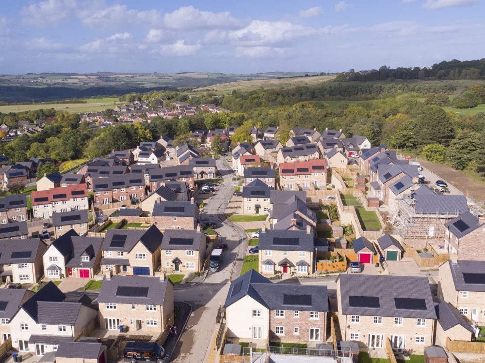 An Aerial View Of The Woodlands Development