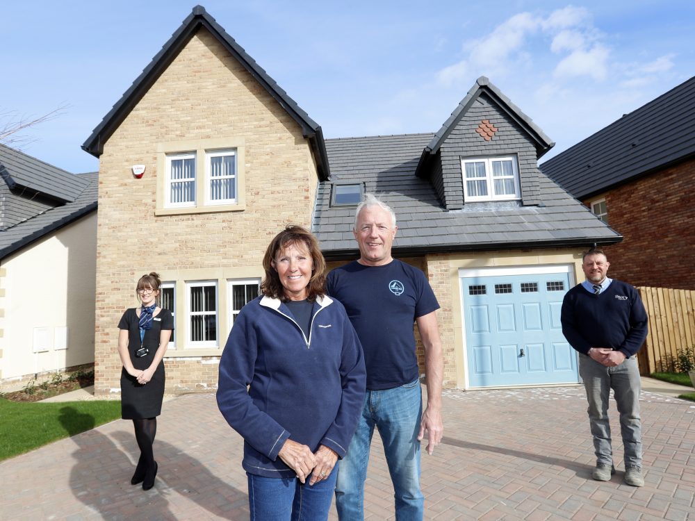 Colin And Elaine Little With Story Homes Sales Executive And Site Manager