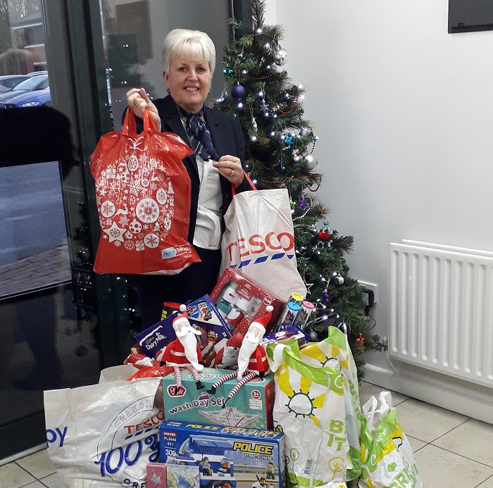 North West team donate items to families in need in Chorley