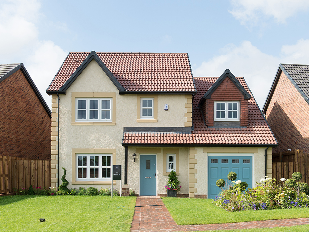 The Gosforth show home at Brookfield Woods, front-facing external image