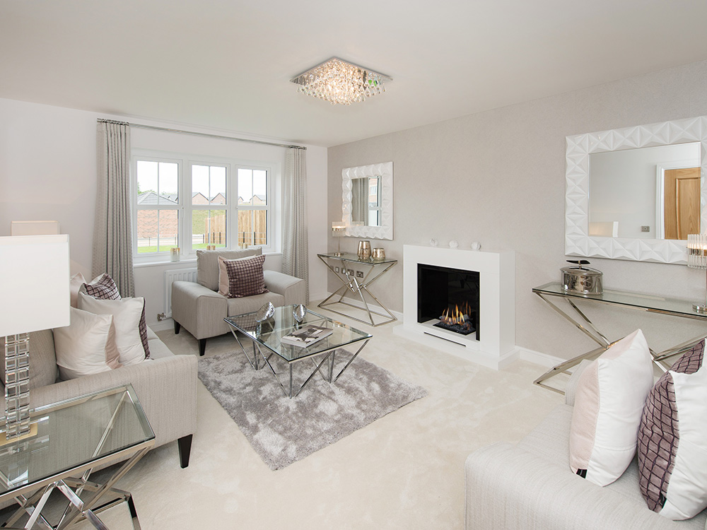 The Gosforth show home at Brookfield Woods,lounge