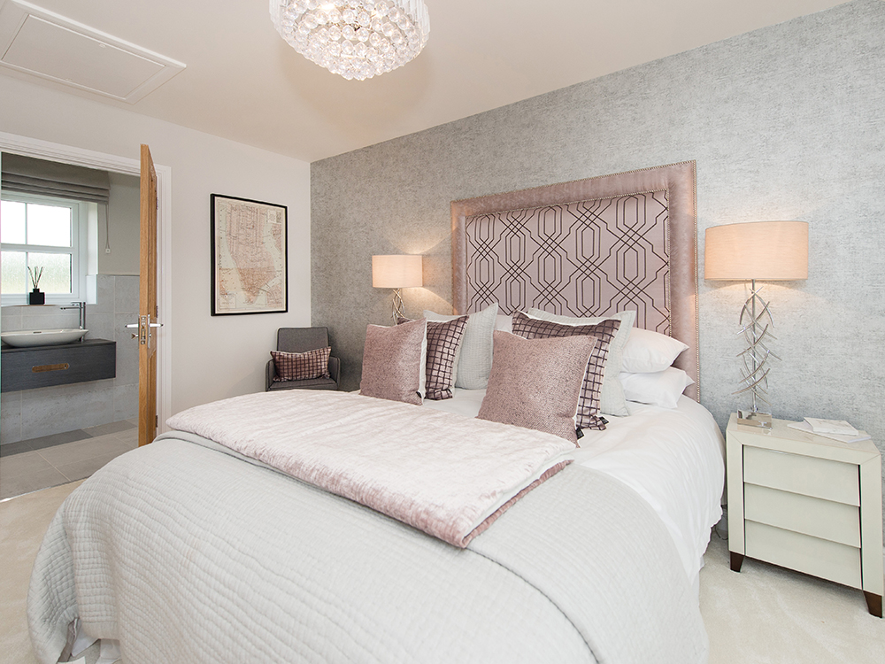 The Gosforth show home at Brookfield Woods, master bedroom