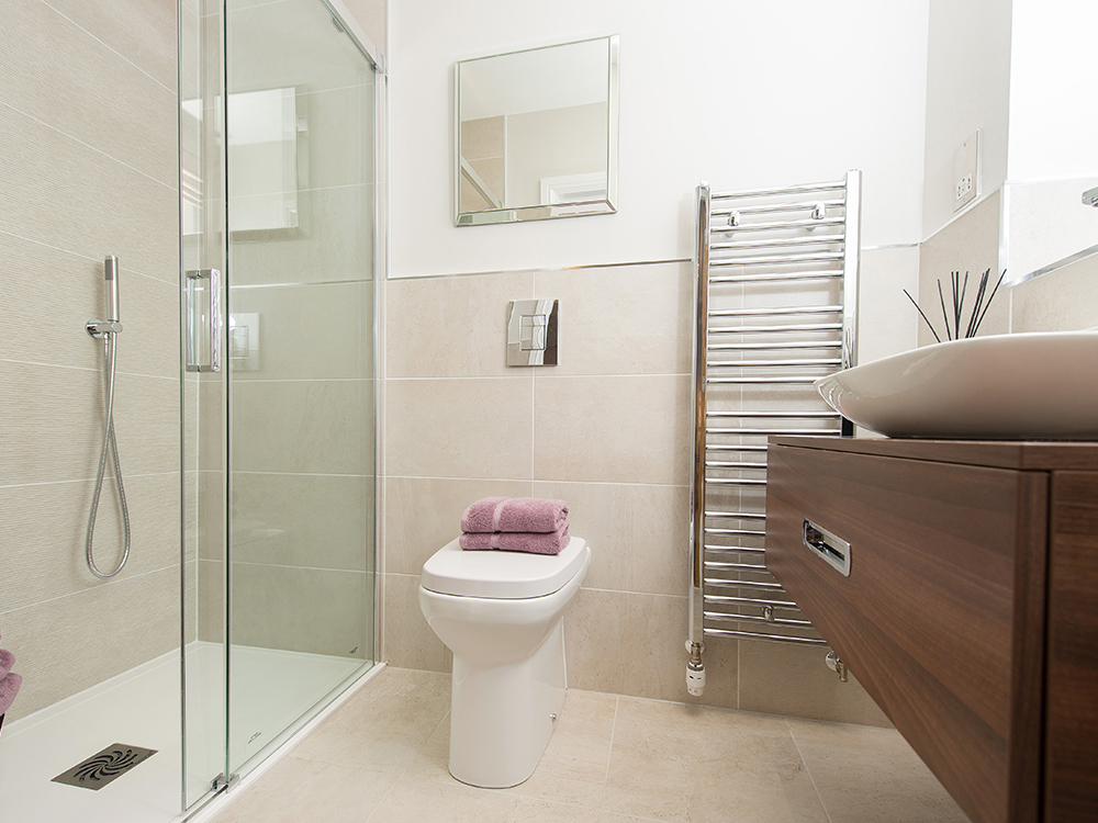 The Gosforth show home at Brookfield Woods, main bathroom