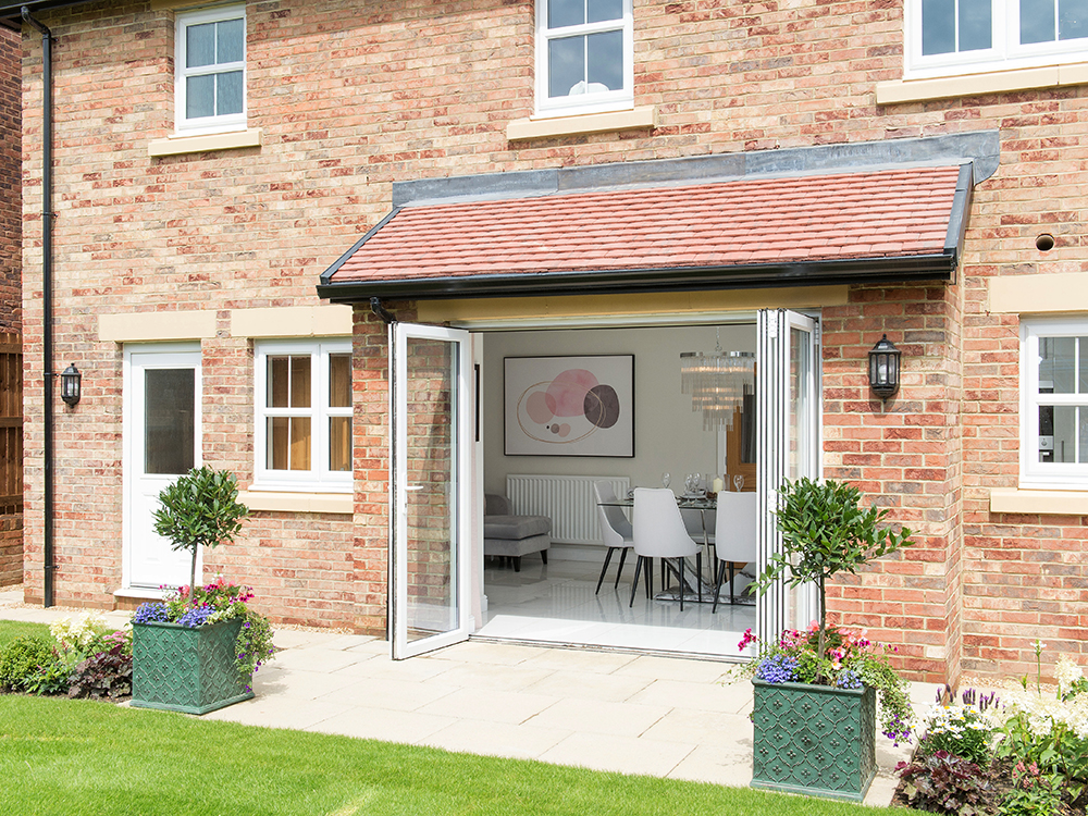 The Gosforth show home at Brookfield Woods, rear-facing external image