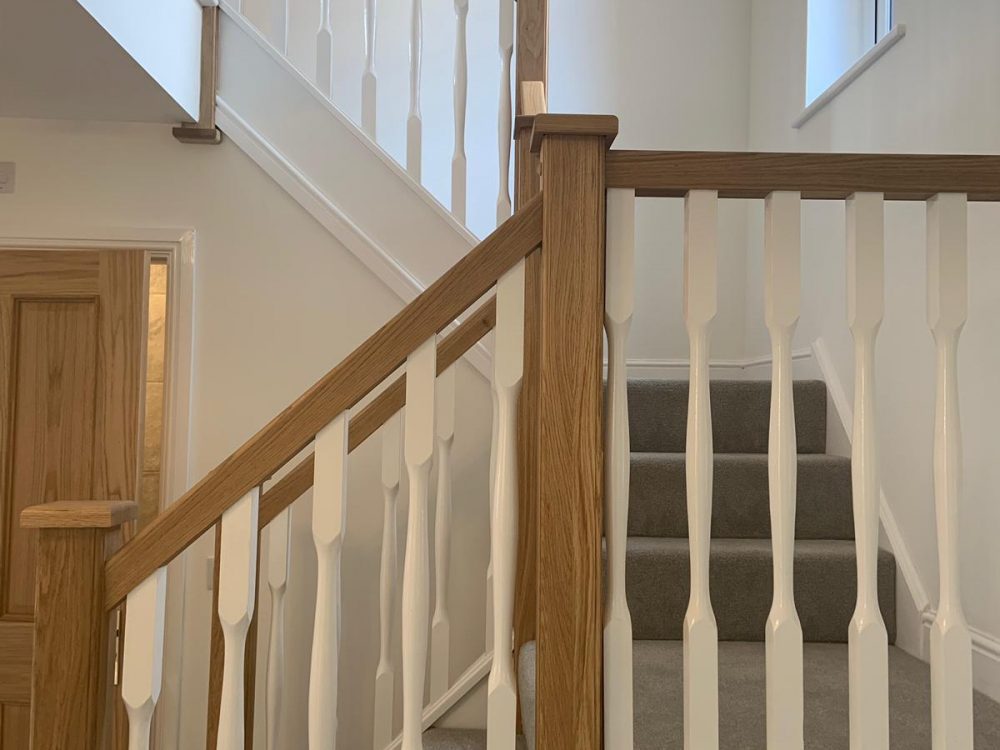 The Cambridge view home, stairway