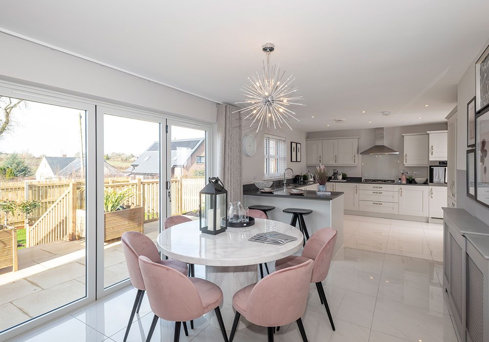 The kitchen/dining area in the Graham at Kinmont Rise, Scotby