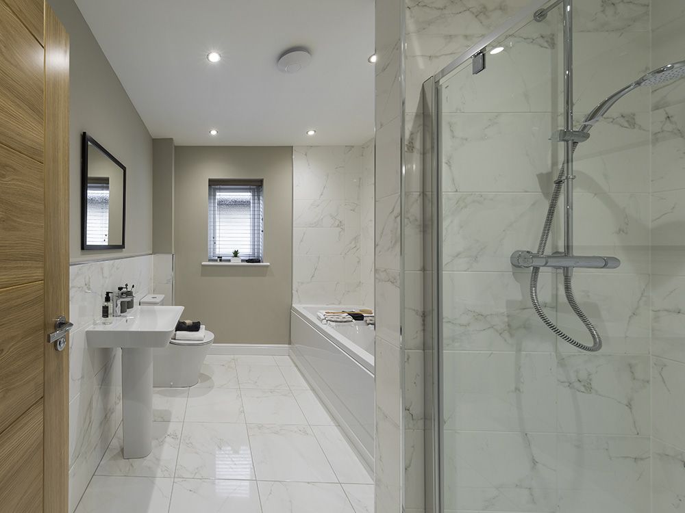 Luxury bathrooms with Porcelanosa tiling 