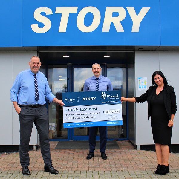Story Homes and Story Contracting donate over £28,000 to mental health charity Mind