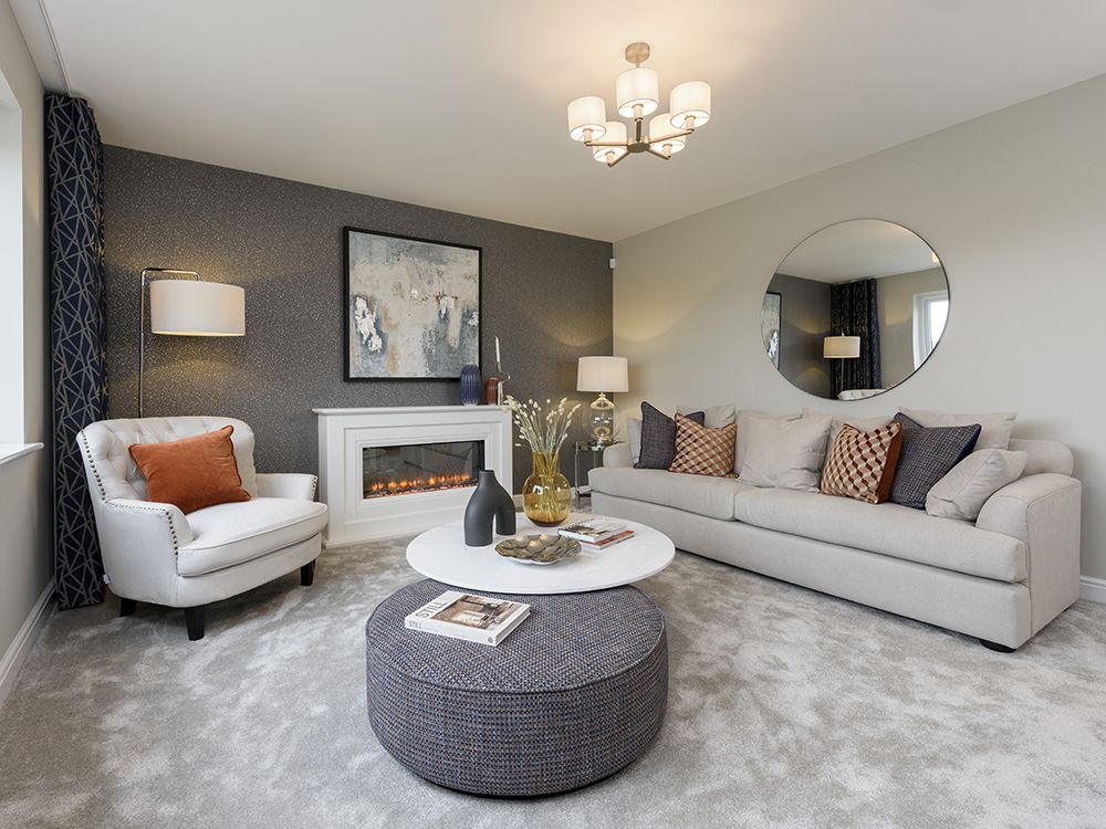 The Milford Show Home Living Room, Brougham Fields, Penrith
