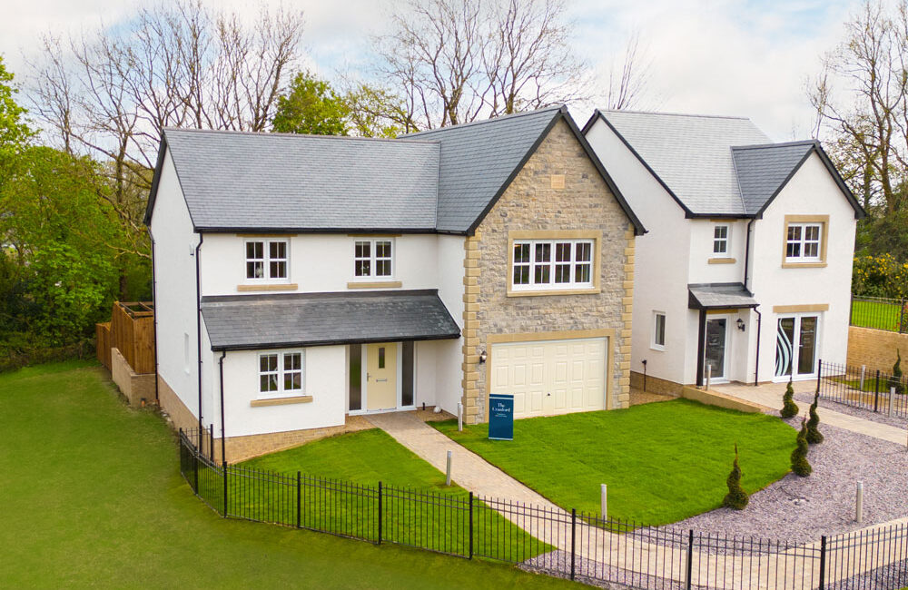 The exterior of The Cranford show home at Brigsteer Rise in Kendal | Story Homes