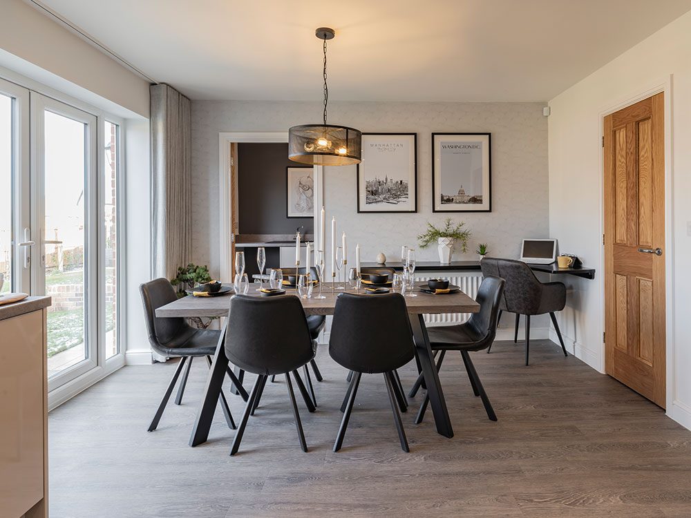 The Pearson kitchen/dining area