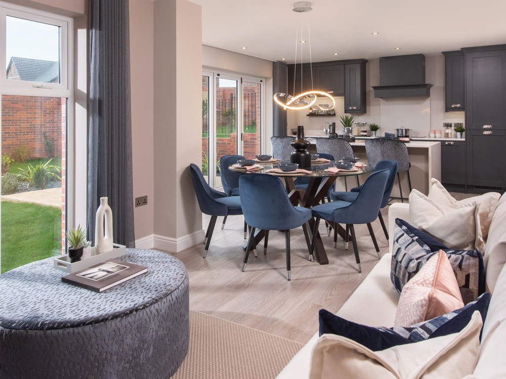 Show Home Dining Room and Kitchen | Robinson | Whins View | New Homes in High Harrington, Workington | Story Homes