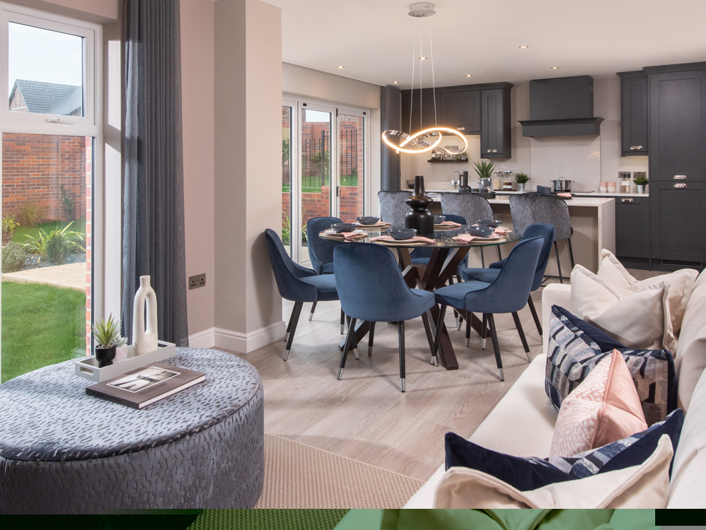 Show Home Dining Room and Kitchen | Robinson | Whins View | New Homes in High Harrington, Workington | Story Homes