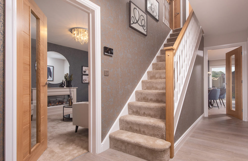 Show Home Hallway with Staircase | Robinson | Whins View | New Homes in High Harrington, Workington | Story Homes