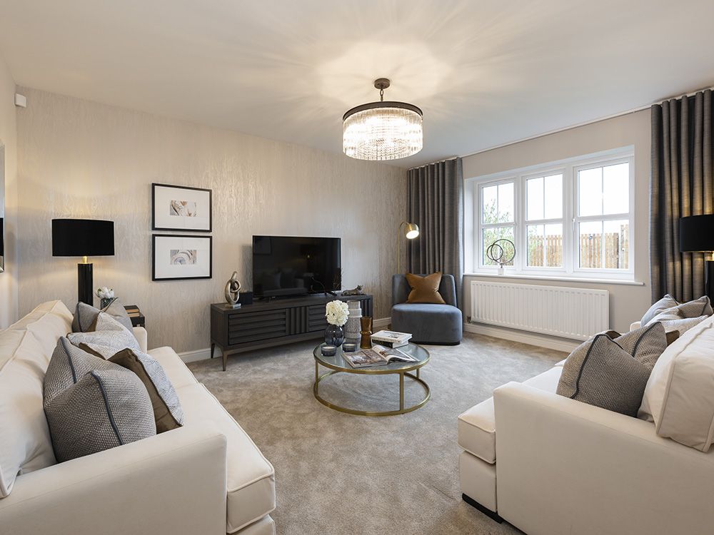 Show Home Living Room | Sanderson | Whins View | New Homes in High Harrington, Workington | Story Homes