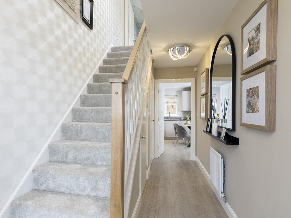 Show Home Hallway with Staircase, Edgehill Park, Whitehaven