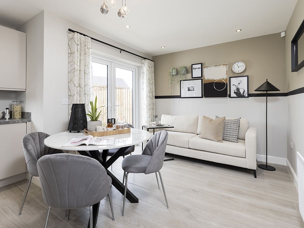 Show Home Kitchen with French Doors, Edgehill Park, Whitehaven