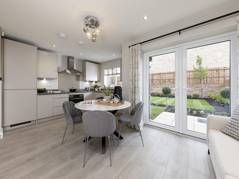 Brougham Fields Show Home Kitchen with Bi-Fold doors, Penrith