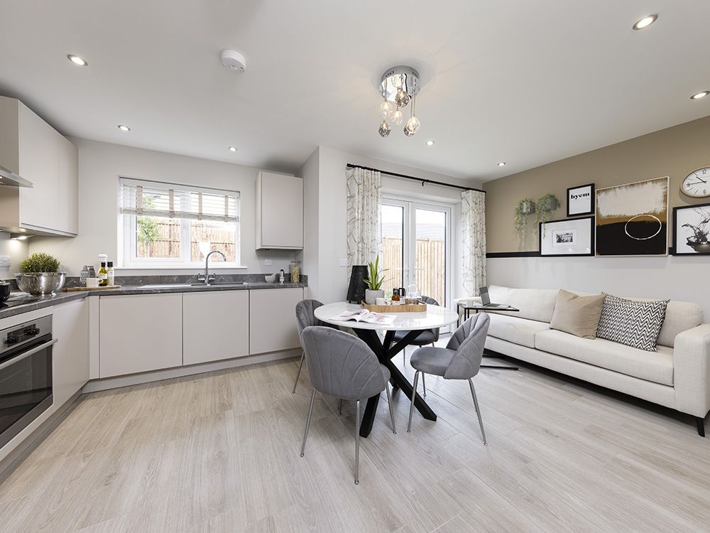 Brougham Fields Show Home Kitchen with Bi-Fold doors, Penrith