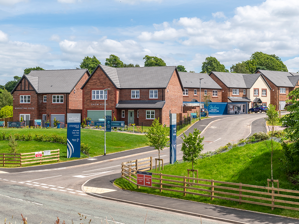 Winchester Place Street Scene And Show Home