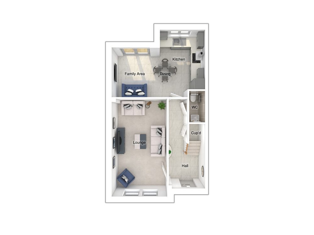 SquareEdge StoryHomes 3DFloorPlan Furnished 10Spencer GF