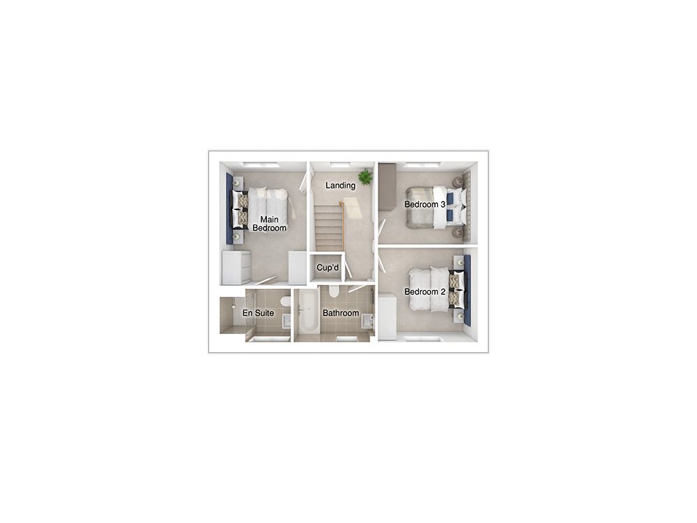 SquareEdge StoryHomes 3DFloorPlan Furnished 33 Cooper FF