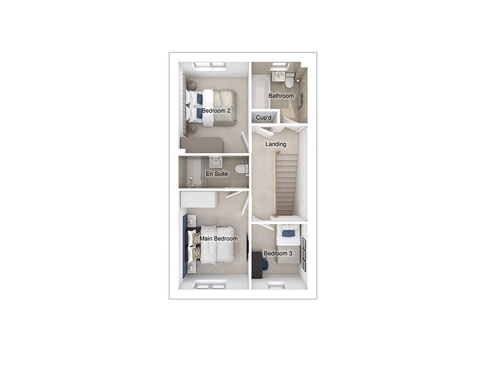 SquareEdge StoryHomes 3DFloorPlan Furnished 8 Harper FF