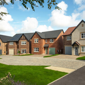 A street scene of Story Homes development Riverbrook Gardens.