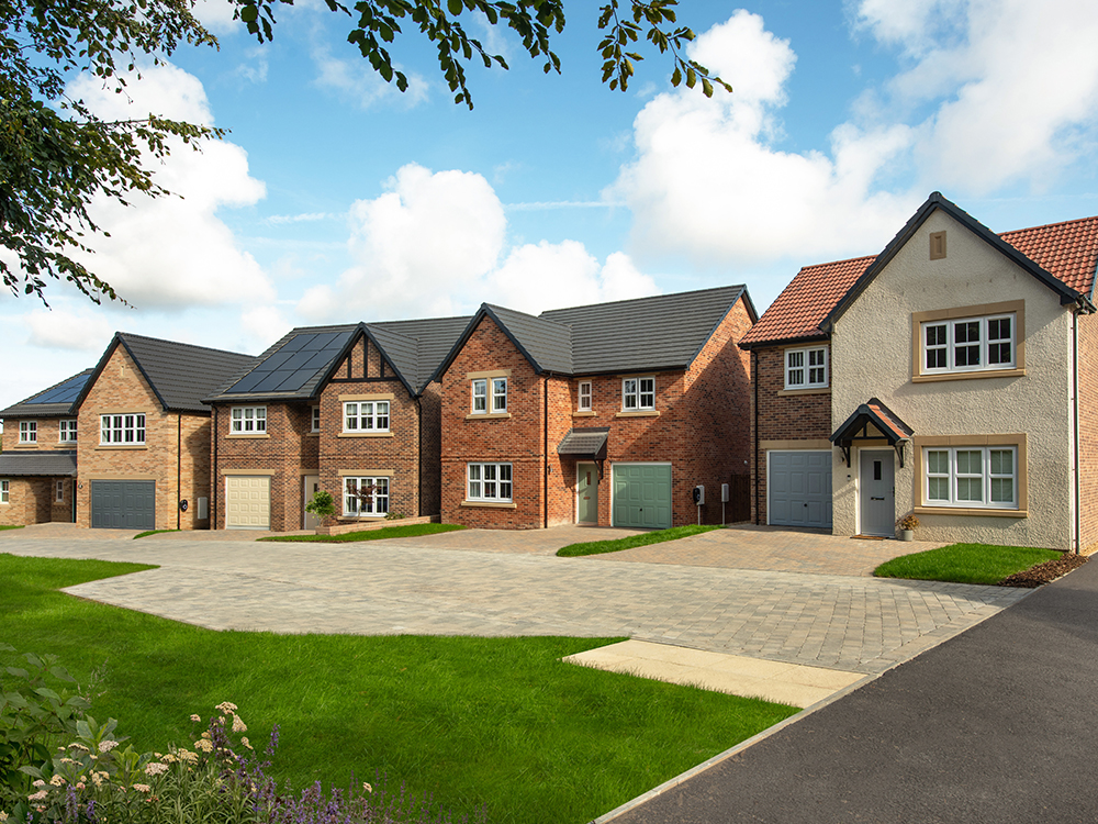 A street scene of Story Homes development Riverbrook Gardens.