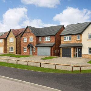 A street scene of Story Homes development Riverbrook Gardens.
