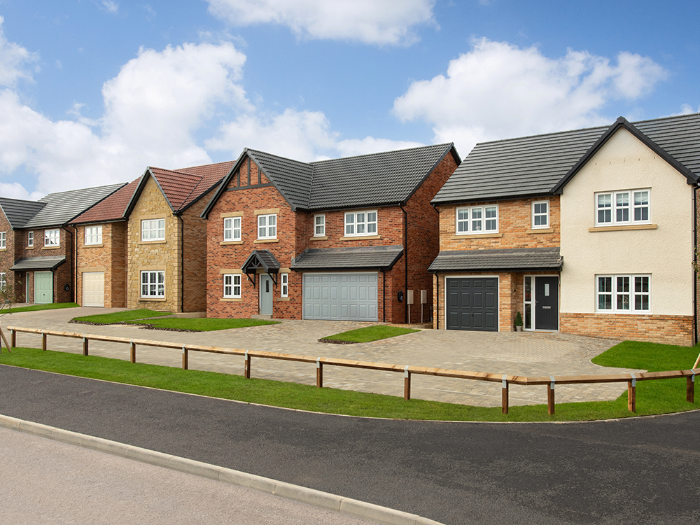 A street scene of Story Homes development Riverbrook Gardens.