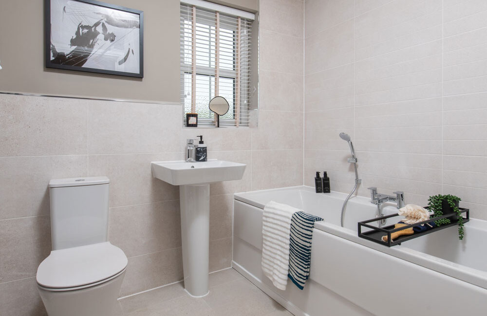 The main bathroom in The Stanford show home at Brigsteer Rise, Kendal | Story Homes
