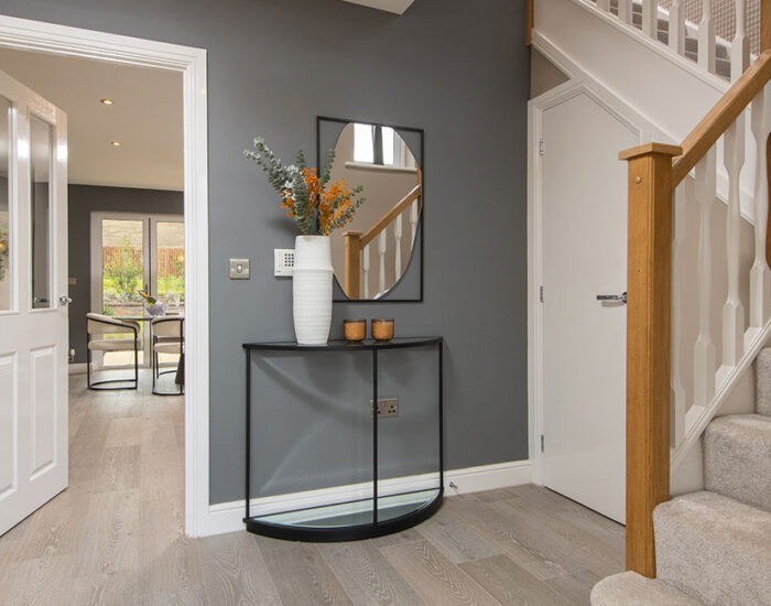 Spacious entrance hallway and large feature stair window providing lots of natural light