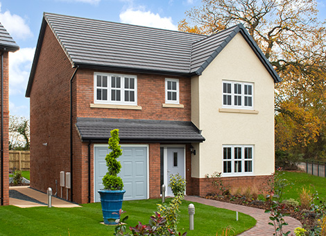 The exterior of The Harrison show home at Oakleigh Fields