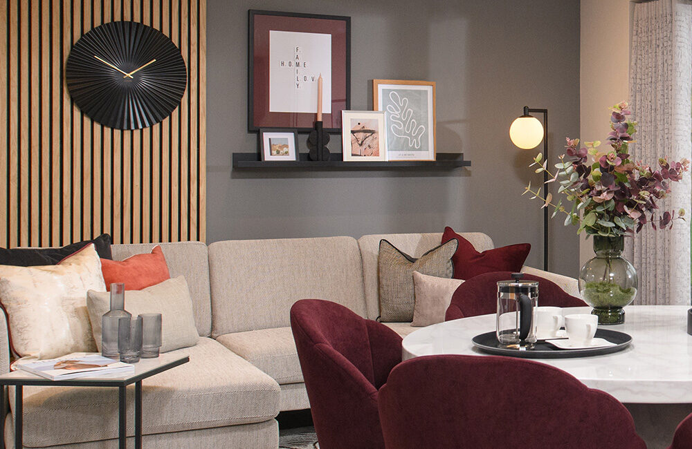 The Harrison show home family area