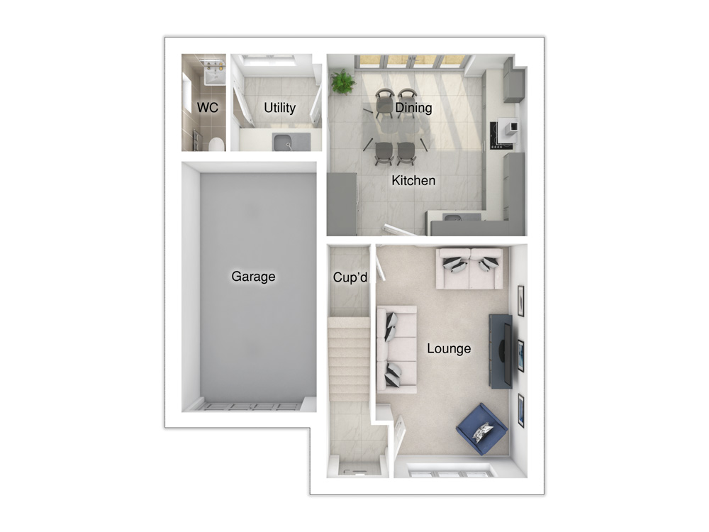 Butler floorplan