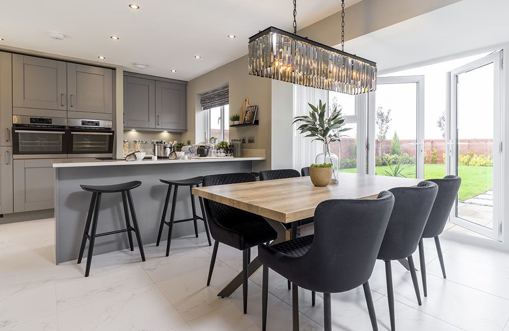 Tithe Gardens Hewson Dining And Kitchen Area Bifold Open